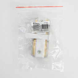 Коннектор прямой однофазный для встраиваемого шинопровода, белый, LD1004 арт.10357