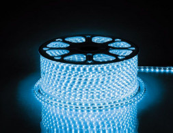 Cветодиодная LED лента Feron LS704, 60SMD(2835)/м 4.4Вт/м 100м IP65 220V синий арт.26242