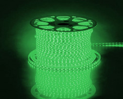 Cветодиодная LED лента Feron LS704, 60SMD(2835)/м 4.4Вт/м 100м IP65 220V зеленый арт.26241