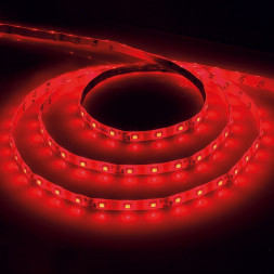 Cветодиодная LED лента Feron LS603, 60SMD(3528)/м 4.8Вт/м  1м IP20 12V красный арт.27742