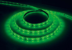 Cветодиодная LED лента Feron LS604, 60SMD(3528)/м 4.8Вт/м  1м IP65 12V зеленый арт.27749