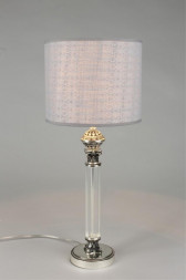 Настольная лампа Omnilux OML-64314-01 Rovigo 1хЕ27х60W хром