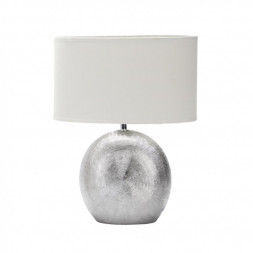 Настольная лампа Omnilux OML-82304-01 Valois 1хE27х60W Серебро