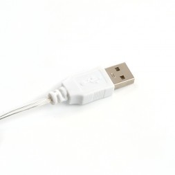 Гирлянда линейная Feron CL576 Роса, статичная, 10м USB мультиколор , прозрачный шнур арт.48188