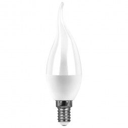 Лампа светодиодная SAFFIT SBC3715 Свеча на ветру E14 15W 6400K арт.55208