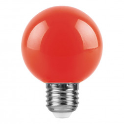 Лампа светодиодная Feron LB-371 Шар E27 3W красный арт.25905