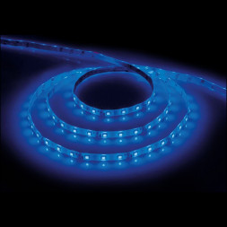 Cветодиодная LED лента Feron LS604, 60SMD(2835)/м 4.8Вт/м  5м IP65 12V синий арт.27677