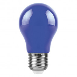 Лампа светодиодная Feron LB-375 E27 3W синий арт.25923