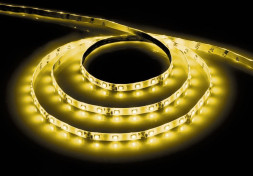 Cветодиодная LED лента Feron LS604, 60SMD(3528)/м 4.8Вт/м  1м IP65 12V желтый арт.27748