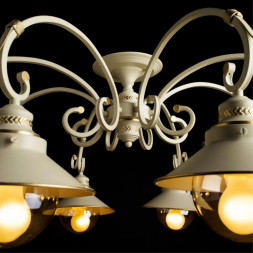 Люстра потолочная Arte Lamp A4577PL-8WG GRAZIOSO бело-золотой 8хE27х60W