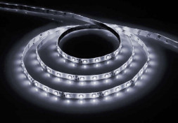 Cветодиодная LED лента Feron LS603, готовый комплект 5м 60SMD(3528)/м 4.8Вт/м IP20 12V холодный белый  ДЕМО-УПАКОВКА арт.27901