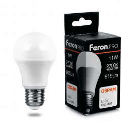 Лампа светодиодная Feron.PRO LB-1011 Шар E27 11W 2700K