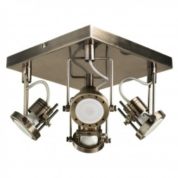 Светильник потолочный Arte Lamp A4300PL-4AB COSTRUTTORE античная бронза 4хGU10х50W 220V