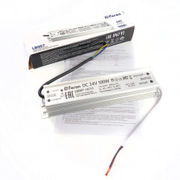 Трансформатор электронный для светодиодной ленты 100W 24V (драйвер), LB007 арт.48059