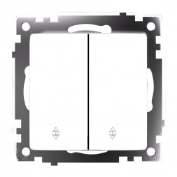 Переключатель 1-клавишный (механизм), STEKKER GLS10-7107-01 , 250V, 10А, серия Катрин, белый арт.49166