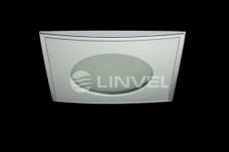 Светильник LINVEL ELC-1403  PC/CH  IP65 квадратный влагозащищеный под MR-16 IP65