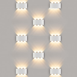 Twinky trio белый уличный настенный светодиодный светильник Elektrostandard 1551 TECHNO LED