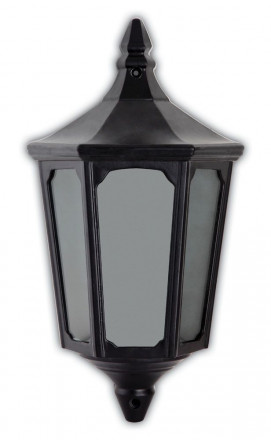 Светильник садово-парковый Feron 4206 четырехгранный на стену вверх 60W E27 230V, черный