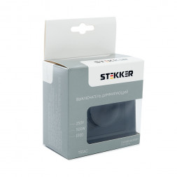 Выключатель диммирующий, STEKKER, GLS10-7006-05, 250В, 500W, серия Катрин, черный арт.39508