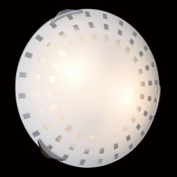 162/K SN 106 Светильник стекло E27 2*60Вт D300 QUADRO WHITE