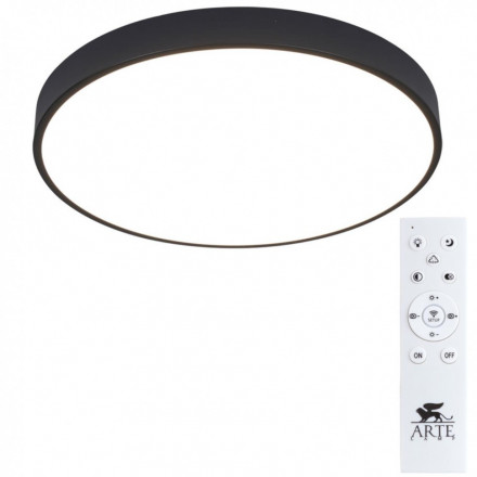 Светильник потолочный Arte Lamp A2672PL-1BK ARENA черный LEDх70W 2700-4500К 220V