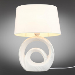 Настольная лампа Omnilux OML-19304-01 Padola 1хE27х60W белый+серый