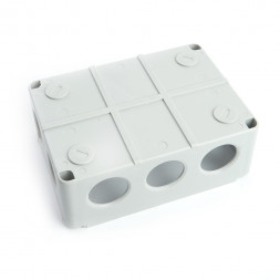 Коробка разветвительная STEKKER EBX10-310-55, 150*110*70мм,10 вводов, IP55, светло-серая (GE41242) арт.39999