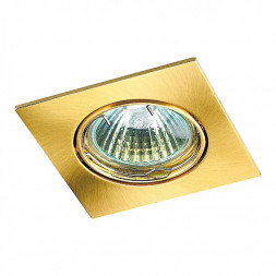 Встраиваемый поворотный светильник NOVOTECH 369107 QUADRO GX5.3 50W 12V IP20 матовое золото