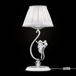 Настольная лампа Maytoni ARM222-11-N Elina Белый с Серебром 1xE14x40W