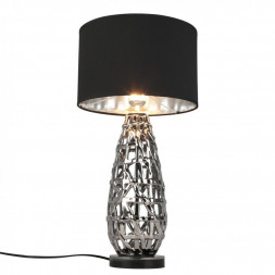 Настольная лампа Omnilux OML-19404-01 Borselli 1хE27х60W хром+черный