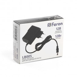 Трансформатор электронный для светодиодной ленты 12W 12V (драйвер), LB005 FERON арт.48050