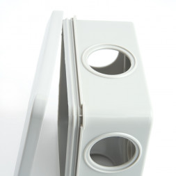 Коробка разветвительная STEKKER EBX10-36-55, 100*100*50мм, 6 вводов, IP55, светло-серая (GE41255) арт.39998