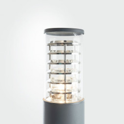 Светильник садово-парковый Feron DH0805, столб,  E27 230V, серый арт.6303