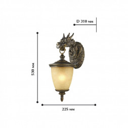 Уличный светильник Favourite 1716-1W Dragon 1хE27х60W