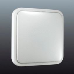 2014/C PALE SN 100 Светильник пластик/белый/хром LED 30Вт 4000K 430х430 IP43 KVADRI