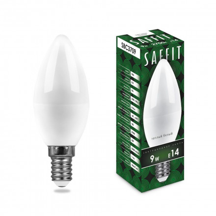 Лампа светодиодная SAFFIT SBC3709 Свеча E14 9W 2700K арт.55078