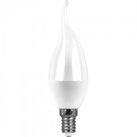 Лампа светодиодная Feron LB-97 Свеча на ветру E14 7W 6400K арт.38135