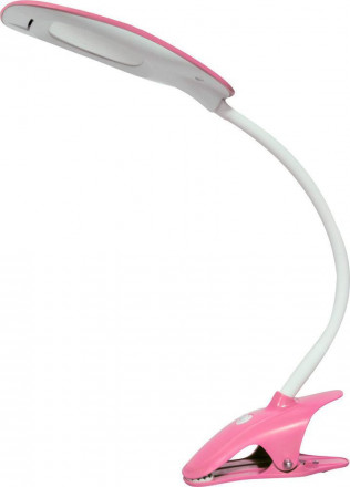 Настольный светодиодный светильник Feron DE1708 5W, розовый арт.24188