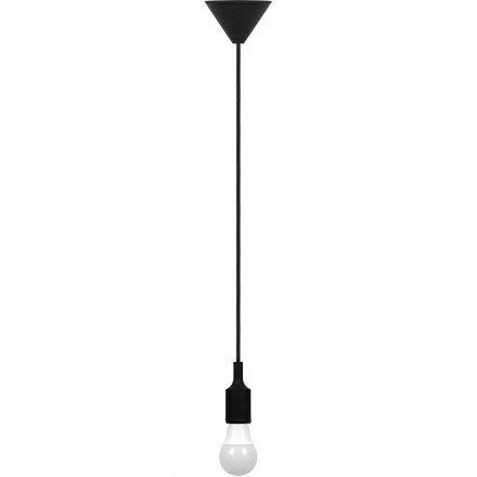 Патрон для ламп со шнуром 1м, 230V E27, черный, LH127