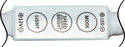 Контроллер для светодиодной ленты (одноцветной) 12V MAX^144w c разъемами DM111 и LD107,  LD50 арт.26262