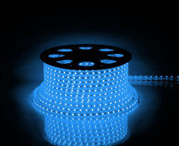 Cветодиодная LED лента Feron LS707, 30SMD(5050)/м 7.2Вт/м  50м IP65 220V синий