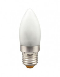 Лампа светодиодная, 6LED(3.5W) 230V E27 6400K матовая хром, LB-70