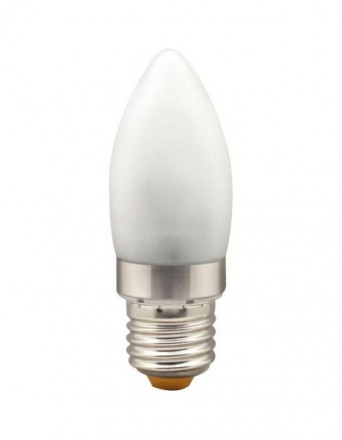 Лампа светодиодная, 6LED(3.5W) 230V E27 6400K матовая хром, LB-70 арт.25301