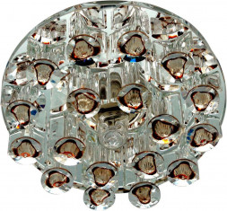 Светильник встраиваемый Feron 1550 потолочный JCD9 G9 коричневый-прозрачный