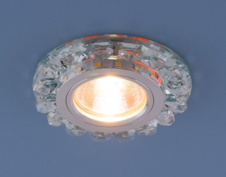 Точечный светодиодный светильник с хрусталем прозрачный Elektrostandard 6036 MR16 СL