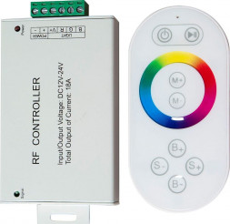 Контроллер для светодиодной ленты с П/У белый, 18А12-24V, LD56 арт.21558