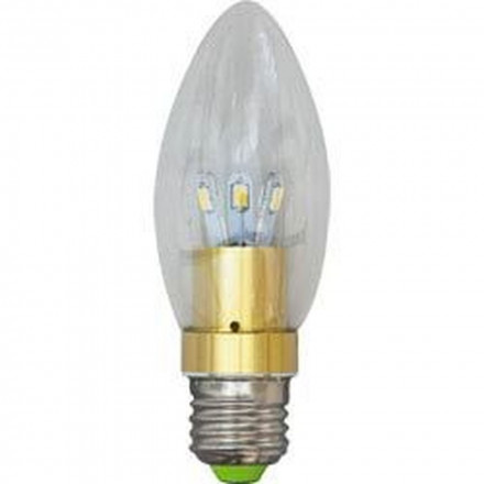 Лампа светодиодная, 6LED(3.5W) 230V E27 4000K матовая золото, LB-70 арт.25306