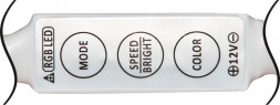 Контроллер для светодиодной ленты (RGB) 12V MAX^144w c разъемами,  LD51 арт.26263
