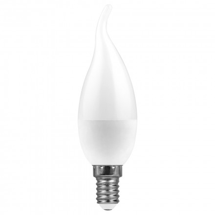 Лампа светодиодная Feron LB-570 Свеча на ветру E14 9W 6400K арт.38136