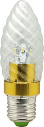 Лампа светодиодная, 6LED(3.5W) 230V E27 2700K золото, LB-77 арт.25347